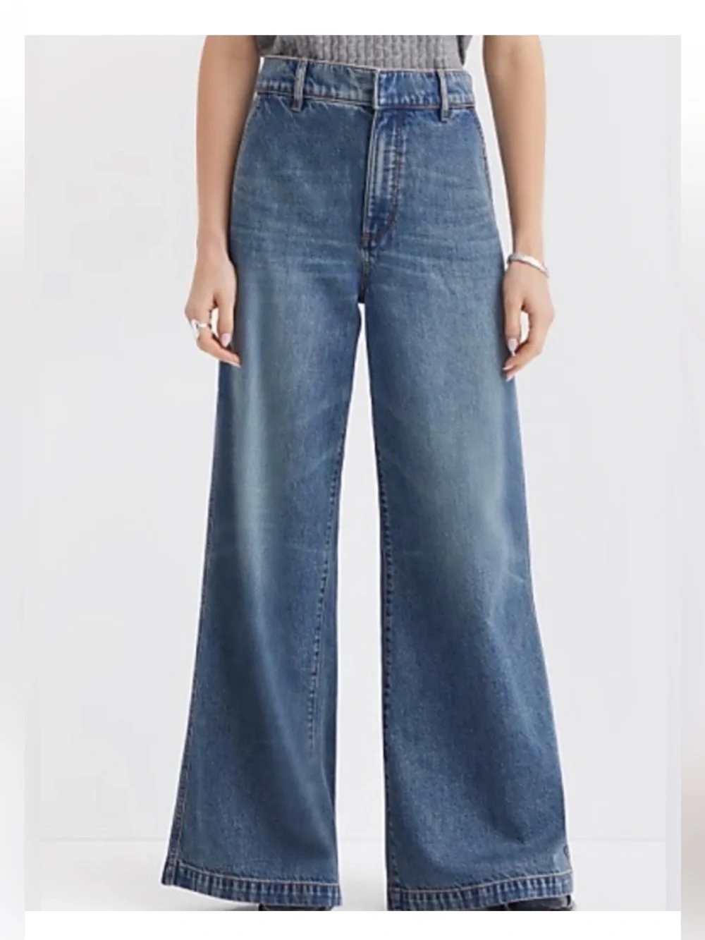 LOFT The trouser jeans size 29/ 8 Vintage Mid wash B159